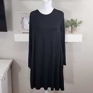 Black Long Sleeve Stretchy Dress